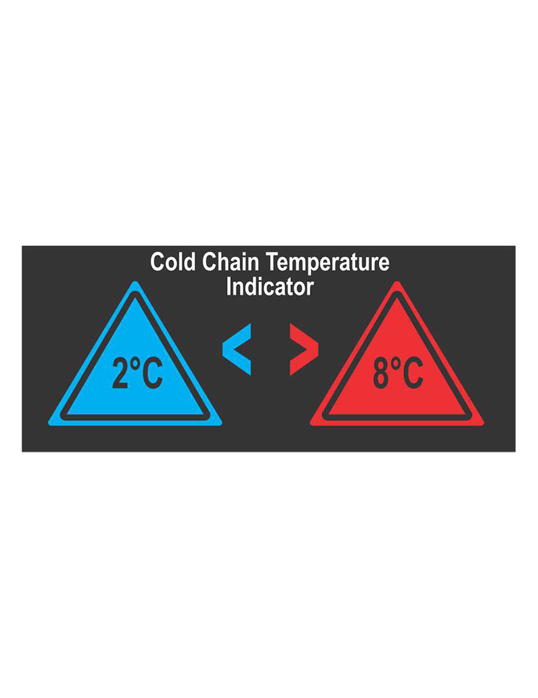 Indicateur thermosensible pour le contrôle de la chaine du froid