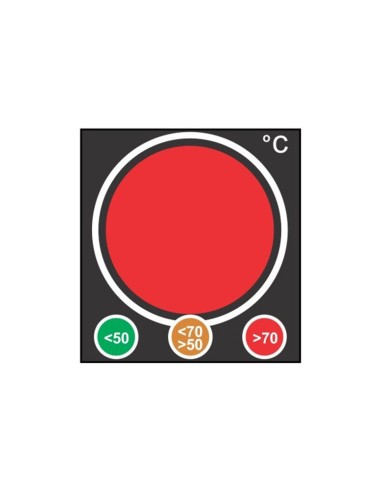 Indicateur type feu de signalisation  rouge