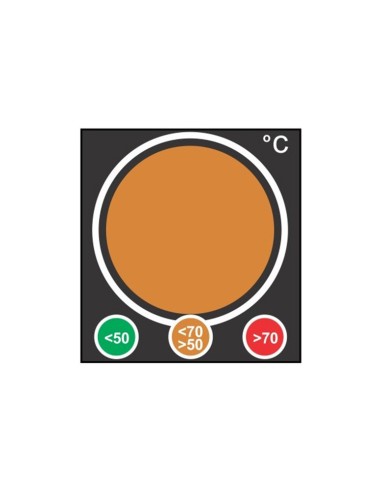 Indicateur type feu de signalisation  orange