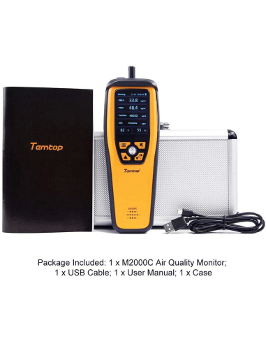Portable pour la mesure de la qualité d'air intérieur - Temtop M2000C
