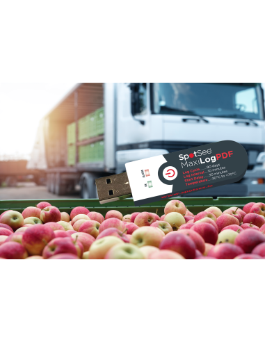 Enregistreur de température USB | Rapport PDF automatique | Transport et stockage sensibles