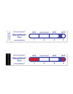 WarmMark Duo SpotSee | Indicateur temps-température pour chaîne du froid 2