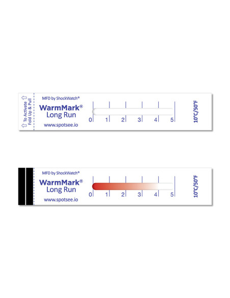 Indicateur de température longue durée - WarmMark Long Run | SpotSee