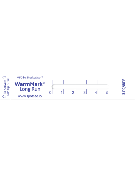 Indicateur de température longue durée - WarmMark Long Run | SpotSee