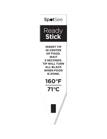 Ready Stick SpotSee | Thermomètre jetable alimentaire 71°C