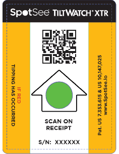 TiltWatchXTR QR | Indicateur d'inclinaison avec QR code