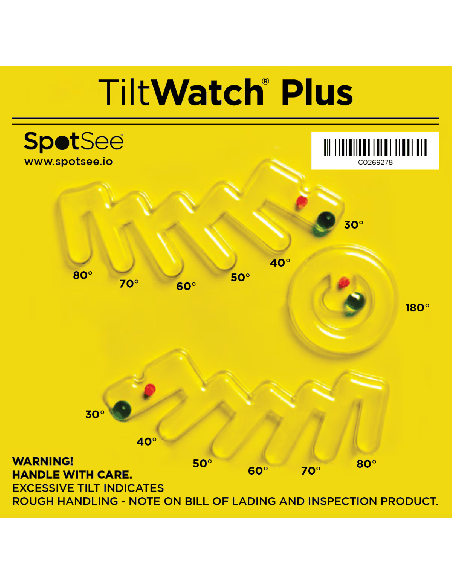 TiltWatch Plus | Indicateur d'inclinaison avec angle et direction