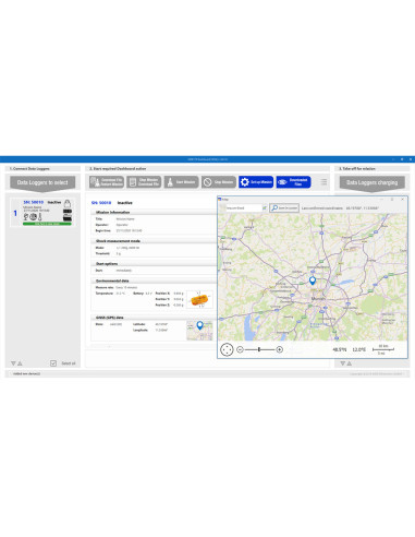 MSR175Plus | Enregistreur GPS de chocs et conditions de transport | TH-Industrie