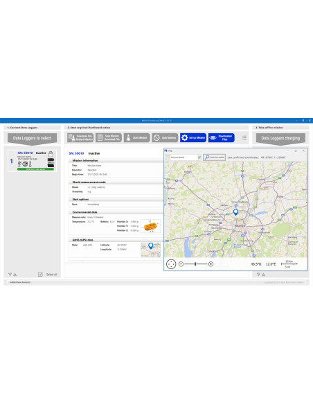 MSR175Plus | Enregistreur GPS de chocs et conditions de transport | TH-Industrie