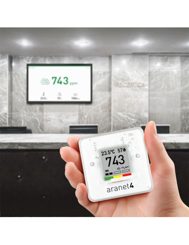 Capteur qualité d’air intérieur CO₂ Aranet4 PRO | Th-Industrie