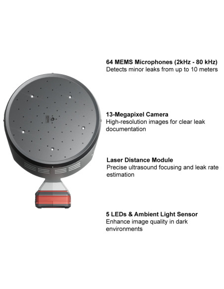 Caméra acoustique fuite air comprimé LeakCam 600 | TH-Industrie