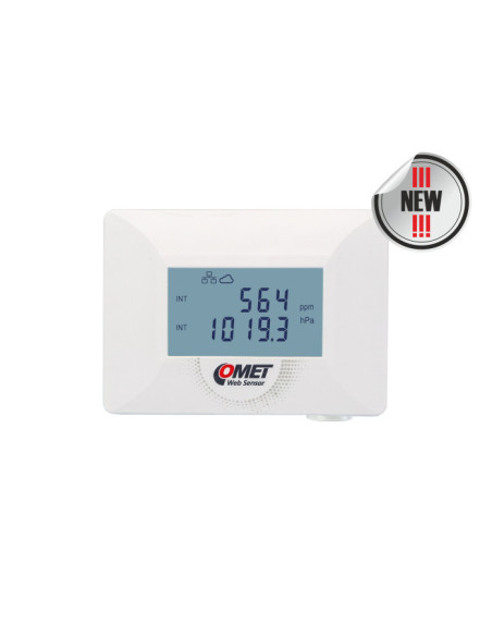 Capteur compact de concentration en CO2 et de pression barométrique, sortie Ethernet et PoE