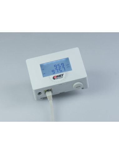 Capteur compact de concentration en CO2 et de pression barométrique, sortie Ethernet et PoE