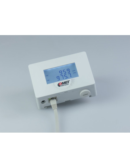 Capteur compact de concentration en CO2 et de pression barométrique, sortie Ethernet et PoE