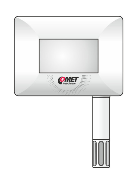 Capteur compact de température, d'humidité, de pression barométrique et de CO2, sortie Ethernet et PoE