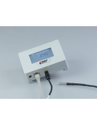 Capteur pour une sonde de température Pt1000, sortie Ethernet et PoE