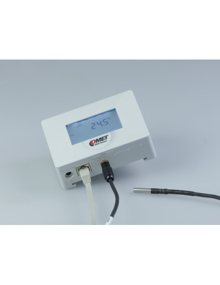 Capteur pour une sonde de température Pt1000, sortie Ethernet et PoE