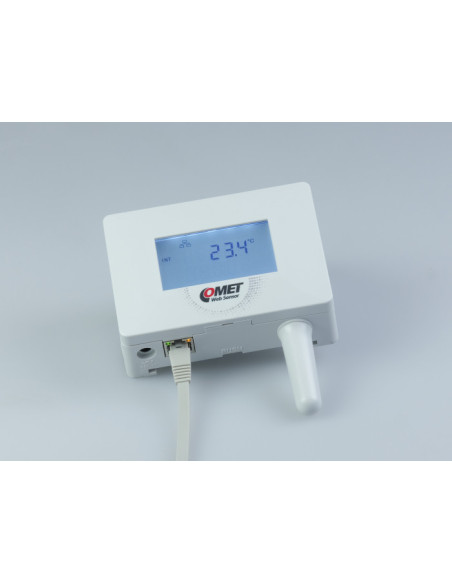 Thermomètre Compact avec Affichage, Sortie Ethernet et PoE