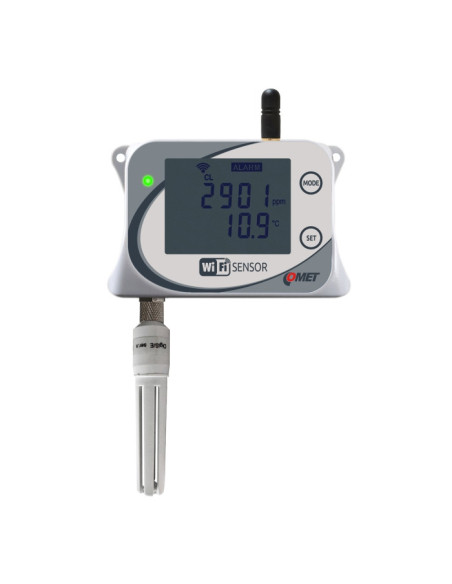 Capteur WiFi de température, d'humidité relative, de CO2 et de pression atmosphérique avec sonde intégrée