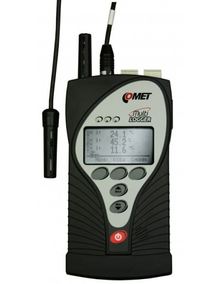 Multilogger - thermo-hygro-baromètre avec 2 MiniDIN et 2 Bornes