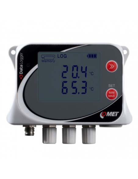 Enregistreur de données de température pour quatre sondes Pt1000 externes