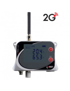 Enregistreur de données de température sans fil IoT pour 2 sondes externes, avec modem 2G intégré
