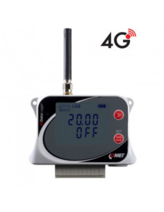 Enregistreur de données sans fil IoT pour 3 entrées de courant 0-20mA et 1 entrée à deux états, avec modem 4G intégré