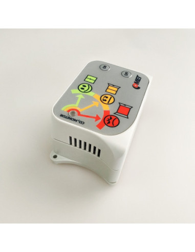 Moniteur de CO2 avec capteur de dioxyde de carbone intégré