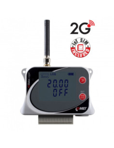 Enregistreur de données sans fil IoT pour 3 entrées courant 0-20mA et 1 entrée deux états, avec modem 2G intégré et Carte SIM…