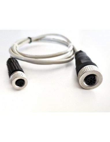 Câble d'extension pour sonde CO2, connecteur M12/M8, câble 2 mètres