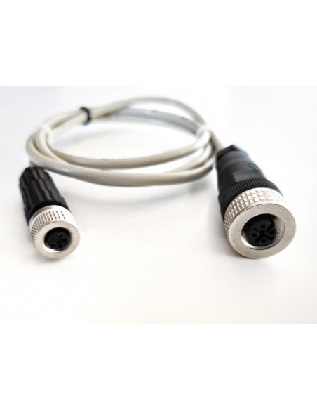 Câble d'extension pour sonde CO2, connecteur M12/M8, câble 4 mètres