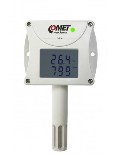 Capteur Web - thermomètre hygromètre de concentration en CO2 à distance avec interface Ethernet