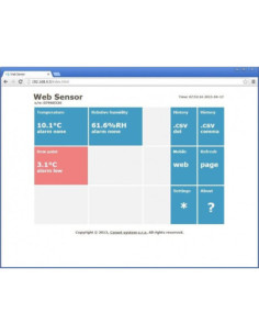 Capteur Web avec PoE - thermomètre hygromètre distant avec interface Ethernet 2