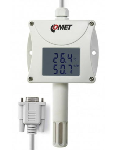 Sonde de température et d'humidité avec sortie RS232, capteurs internes