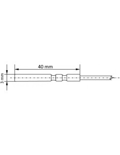 Sonde de température ultra fine Pt1000TG3/M, connecteur MiniDin, câble 5 mètres 2