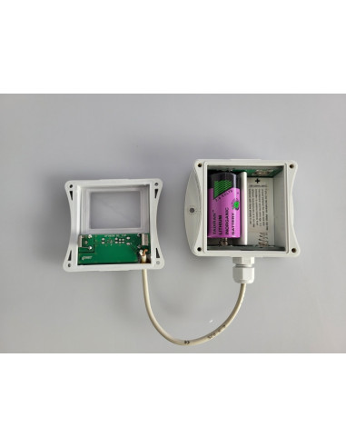 Support pour batterie lithium 3,6 V pour montage dans l'écran de rayonnement COMETEO F8000