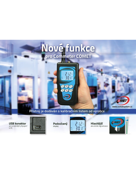 Thermo-hygromètre avec sonde externe, câble 4 mètres