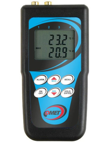 Thermomètre double canal Ni1000/Pt1000