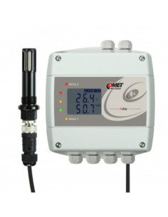 Thermomètre hygromètre à air comprimé avec interface Ethernet et relais