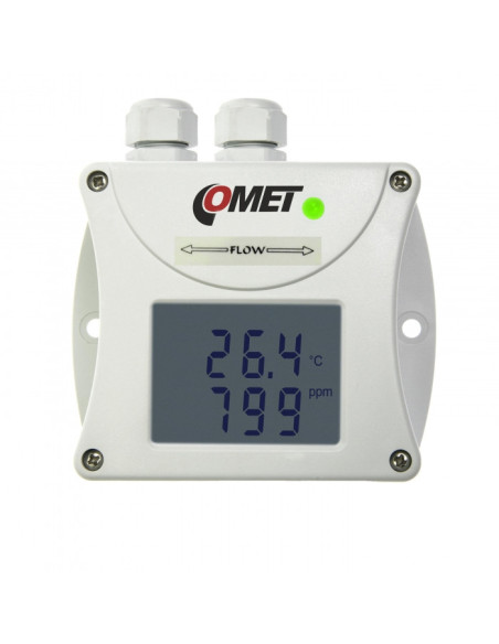 Thermomètre hygromètre à concentration de CO2 avec interface RS485, montage en conduit
