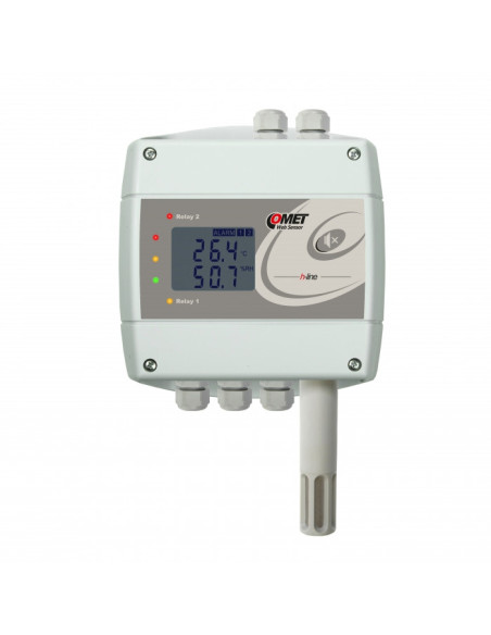 Thermomètre hygromètre avec interface Ethernet et relais, humidistat