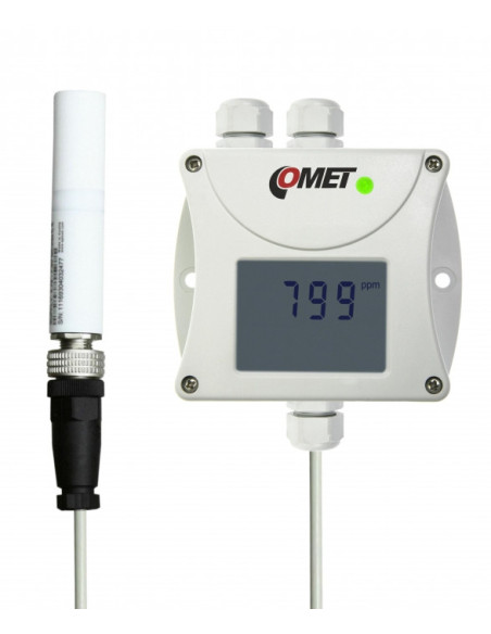 Transmetteur de concentration de CO2 avec interface RS485, sonde de dioxyde de carbone externe, câble 1m