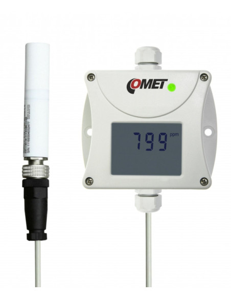 Transmetteur de concentration de CO2 avec sortie 0-10V, sonde de dioxyde de carbone externe, câble 1m