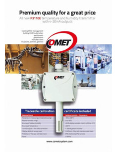 Transmetteur économique d'humidité et de température avec sonde externe interchangeable, câble 5 mètres, sorties 4-20mA 2
