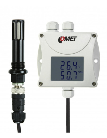 Transmetteur HR+T pour air comprimé avec sortie RS485, câble 4 mètres