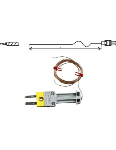 Sonde à fil thermocouple « K », GD260, avec connecteur