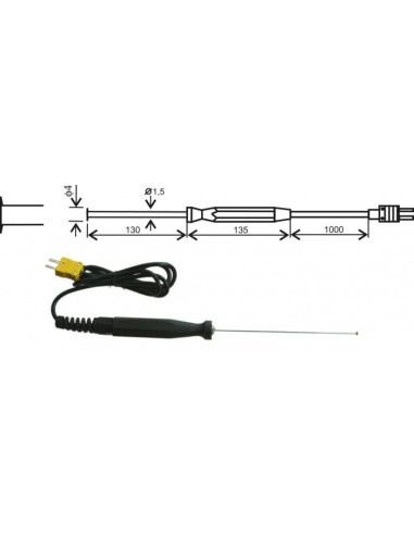 Sonde de surface thermocouple « K », CP500