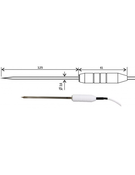 Sonde de température 2061-250/E, connecteur ELKA
