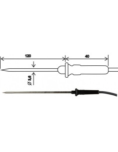 Sonde de température 2304-220/C, connecteur CINCH, câble 1 mètre