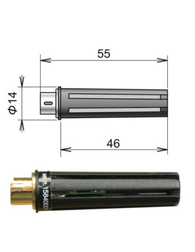Sonde de température ambiante avec capteur Pt1000, 200-80/M